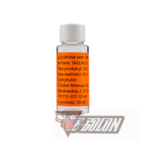 Gliceryna Roślinna min.99.5% - 50ml