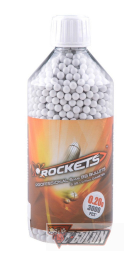 Kulki Rockets Professional 0,20g 3000 szt. - butelka